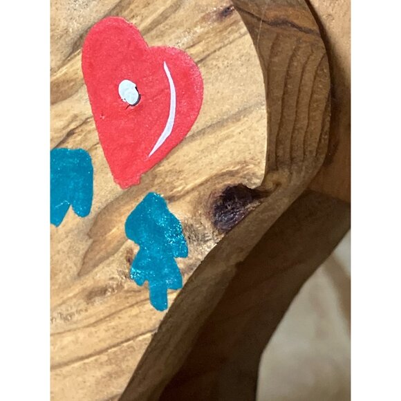 Handcrafted Wooden Rocking Reindeer Decoration With Festive Painted Details - Picture 4 of 10